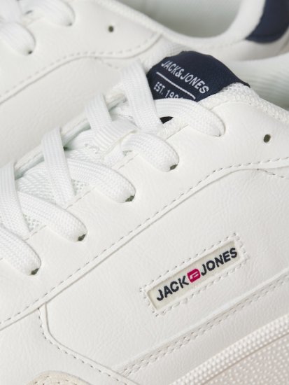 Jack & Jones Bounce Sneakers White/Navy BLAZE - Herresko 40-52 - Herresko i store størrelser