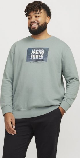 Jack & Jones HUDSON Sweatshirt Iceberg Green - Gensere og hettegensere - Store hettegensere - 2XL-14XL