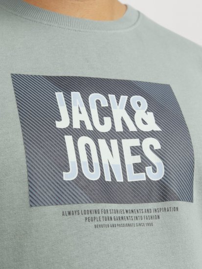 Jack & Jones HUDSON Sweatshirt Iceberg Green - Gensere og hettegensere - Store hettegensere - 2XL-14XL