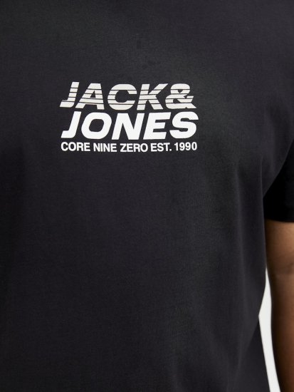 Jack & Jones Tarmac Branding Crew Neck T-Shirt Black - T-skjorter - Store T-skjorter - 2XL-14XL