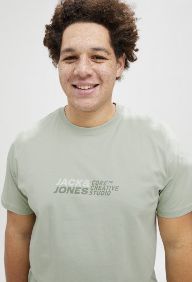 Jack & Jones Tarmac Branding Crew Neck T-Shirt Green - T-skjorter - Store T-skjorter - 2XL-14XL