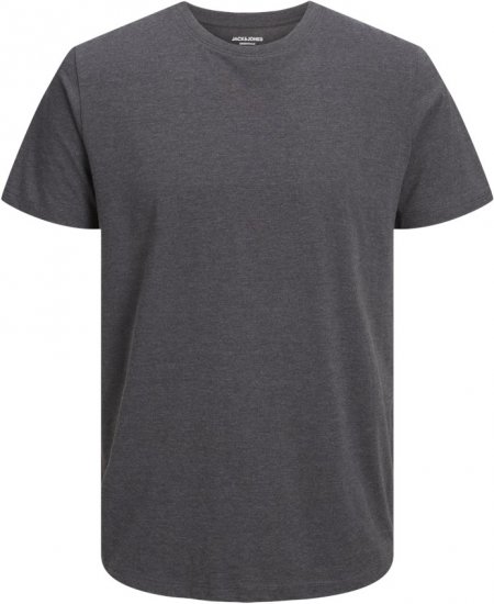 Jack & Jones ORGANIC T-Shirt Dark Grey Melange - T-skjorter - Store T-skjorter - 2XL-14XL