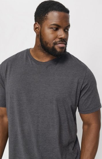 Jack & Jones ORGANIC T-Shirt Dark Grey Melange - T-skjorter - Store T-skjorter - 2XL-14XL