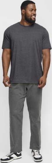 Jack & Jones ORGANIC T-Shirt Dark Grey Melange - T-skjorter - Store T-skjorter - 2XL-14XL