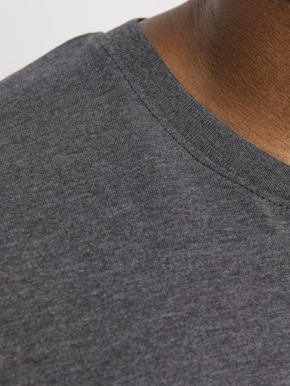 Jack & Jones ORGANIC T-Shirt Dark Grey Melange - T-skjorter - Store T-skjorter - 2XL-14XL