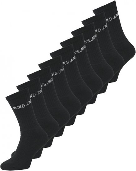 Jack & Jones REGEN Tennis Socks 9-Pack Black - Sokker - Store sokker for menn