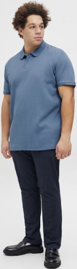 Jack & Jones AUSTIN CLASSIC Polo Blue - Polo- & piqueskjorter - Poloskjorte i store størrelser - 2XL-8XL