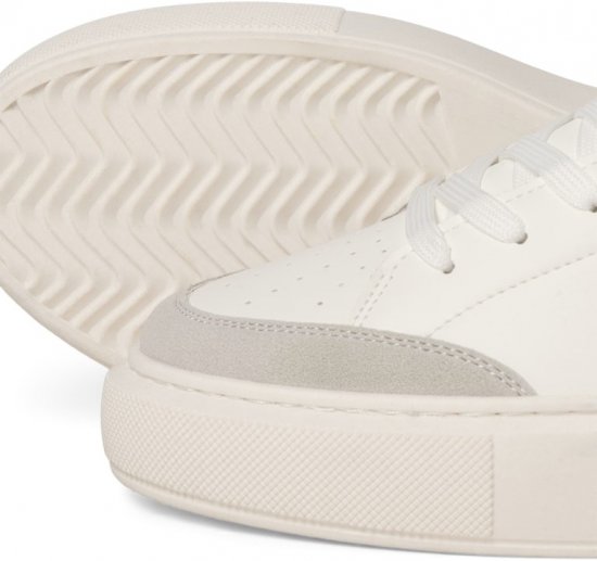 Jack & Jones Waspire Court Sneakers White - Herresko 40-52 - Herresko i store størrelser