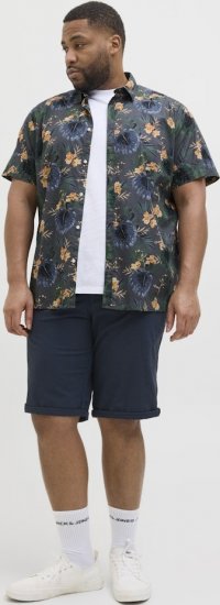 Jack & Jones Hawaii AOP Shirt Grey - Skjorter - Store skjorter - 2XL-8XL