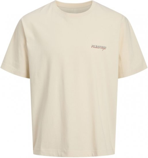 Jack & Jones Boston Photo Crew Neck T-Shirt Antique White - T-skjorter - Store T-skjorter - 2XL-14XL