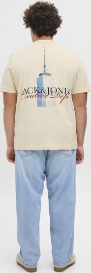 Jack & Jones Boston Photo Crew Neck T-Shirt Antique White - T-skjorter - Store T-skjorter - 2XL-14XL