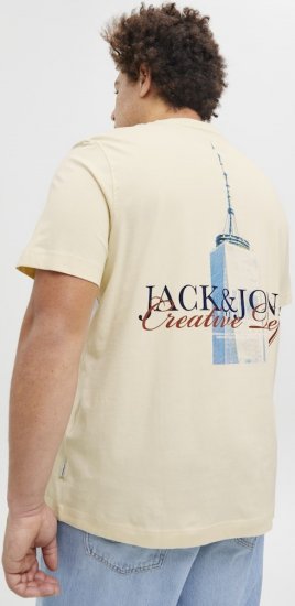 Jack & Jones Boston Photo Crew Neck T-Shirt Antique White - T-skjorter - Store T-skjorter - 2XL-14XL