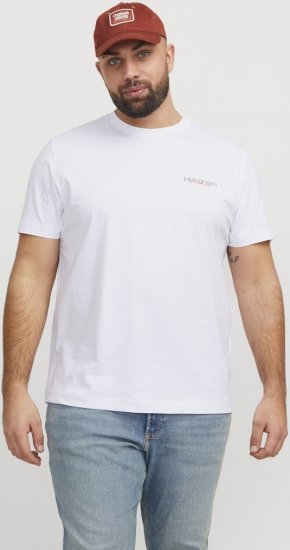 Jack & Jones Boston Photo Crew Neck T-Shirt Bright White - T-skjorter - Store T-skjorter - 2XL-14XL