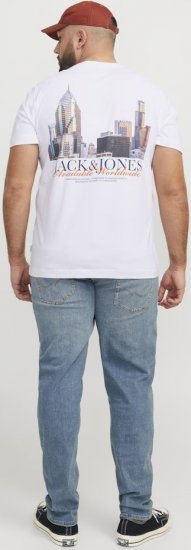 Jack & Jones Boston Photo Crew Neck T-Shirt Bright White - T-skjorter - Store T-skjorter - 2XL-14XL