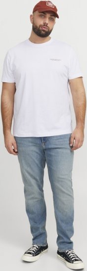Jack & Jones Boston Photo Crew Neck T-Shirt Bright White - T-skjorter - Store T-skjorter - 2XL-14XL