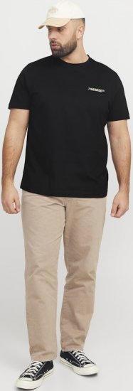 Jack & Jones Boston Photo Crew Neck T-Shirt Black - T-skjorter - Store T-skjorter - 2XL-14XL