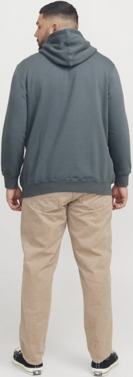 Jack & Jones Frederiksberg Box Script Hoodie Grey - Gensere og hettegensere - Store hettegensere - 2XL-14XL