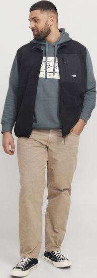 Jack & Jones Frederiksberg Box Script Hoodie Grey - Gensere og hettegensere - Store hettegensere - 2XL-14XL