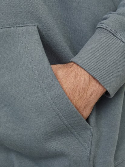 Jack & Jones Frederiksberg Box Script Hoodie Grey - Gensere og hettegensere - Store hettegensere - 2XL-14XL
