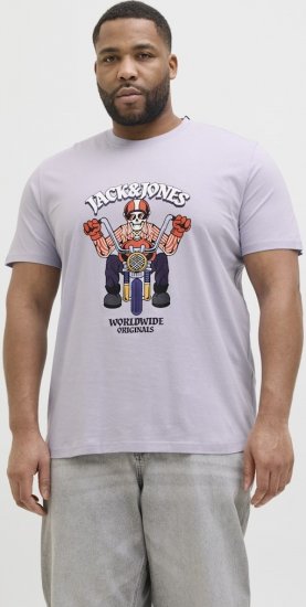 Jack & Jones Anatomy Skull Crew Neck T-Shirt Violet - T-skjorter - Store T-skjorter - 2XL-14XL