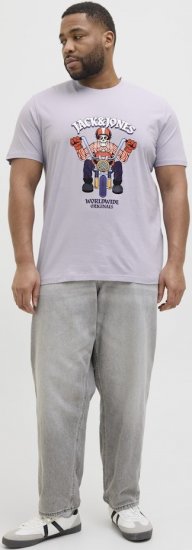 Jack & Jones Anatomy Skull Crew Neck T-Shirt Violet - T-skjorter - Store T-skjorter - 2XL-14XL