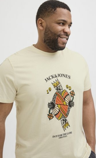 Jack & Jones Anatomy Skull Crew Neck T-Shirt Antique White - T-skjorter - Store T-skjorter - 2XL-14XL