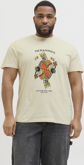 Jack & Jones Anatomy Skull Crew Neck T-Shirt Antique White - T-skjorter - Store T-skjorter - 2XL-14XL