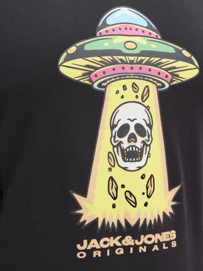 Jack & Jones Anatomy Skull Crew Neck T-Shirt Black - T-skjorter - Store T-skjorter - 2XL-14XL