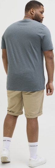 Jack & Jones Split Pocket Print T-Shirt Grey - T-skjorter - Store T-skjorter - 2XL-14XL