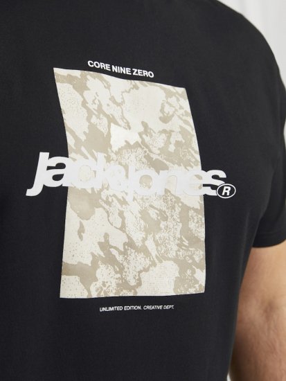Jack & Jones Tarmac Camo Crew Neck T-Shirt Black - T-skjorter - Store T-skjorter - 2XL-14XL