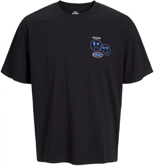 Jack & Jones Compact Crew Neck T-Shirt Black - T-skjorter - Store T-skjorter - 2XL-14XL