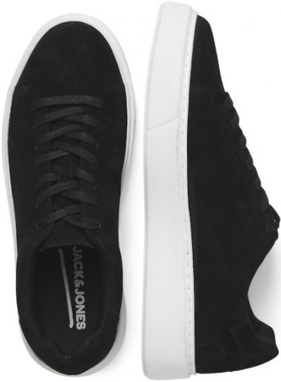 Jack & Jones Stockholm Leather Sneakers Black/Suede - Herresko 40-52 - 