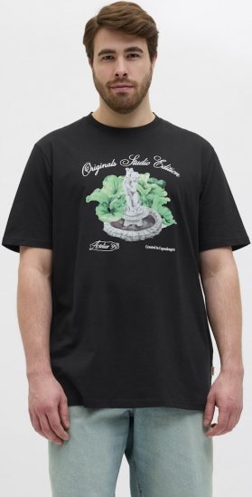 Jack & Jones Hydra Crew Neck T-Shirt Black - T-skjorter - Store T-skjorter - 2XL-14XL