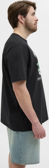 Jack & Jones Hydra Crew Neck T-Shirt Black - T-skjorter - Store T-skjorter - 2XL-14XL