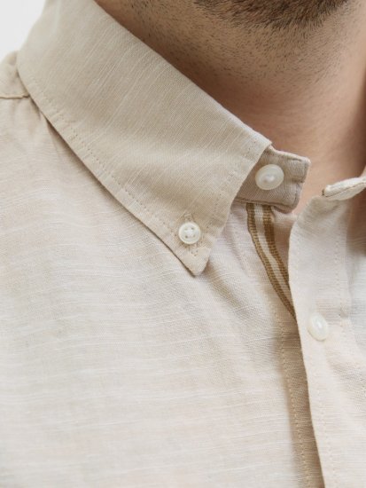 Jack & Jones Summer Shield Short Sleeve Shirt White Pepper - Skjorter - Store skjorter - 2XL-8XL