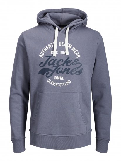 Jack & Jones JJBRAT SWEAT Hoodie Indigo - Gensere og hettegensere - Store hettegensere - 2XL-14XL