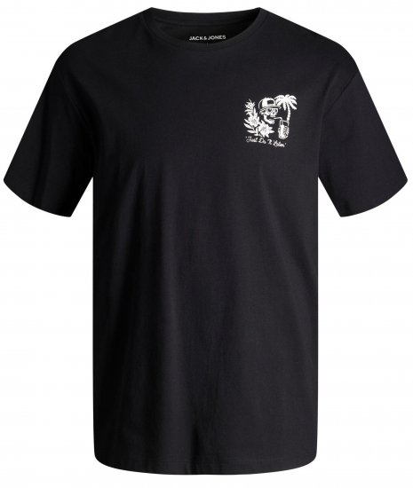 Jack & Jones JJCHILLER With Back Print Black - T-skjorter - Store T-skjorter - 2XL-14XL