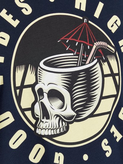 Jack & Jones JJEUSTACE T-Shirt Navy - T-skjorter - Store T-skjorter - 2XL-14XL