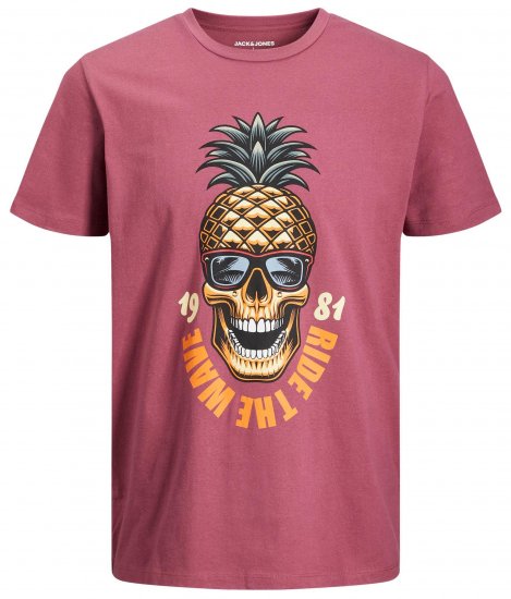 Jack & Jones JJEUSTACE T-Shirt Pink - T-skjorter - Store T-skjorter - 2XL-14XL