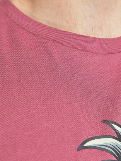Jack & Jones JJEUSTACE T-Shirt Pink - T-skjorter - Store T-skjorter - 2XL-14XL