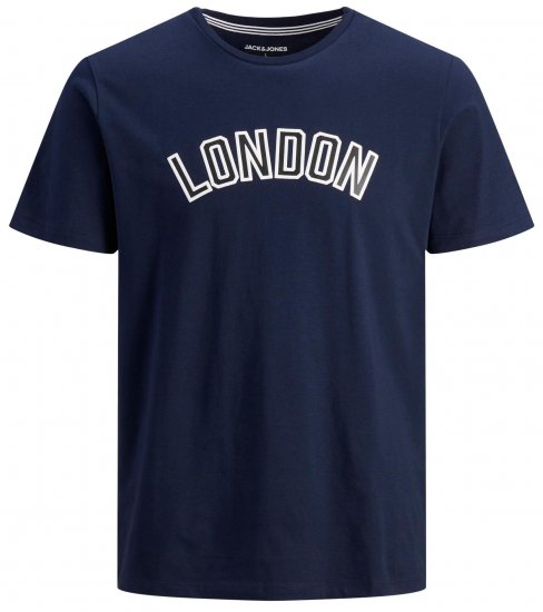 Jack & Jones JJCITY T-Shirt Navy - T-skjorter - Store T-skjorter - 2XL-14XL