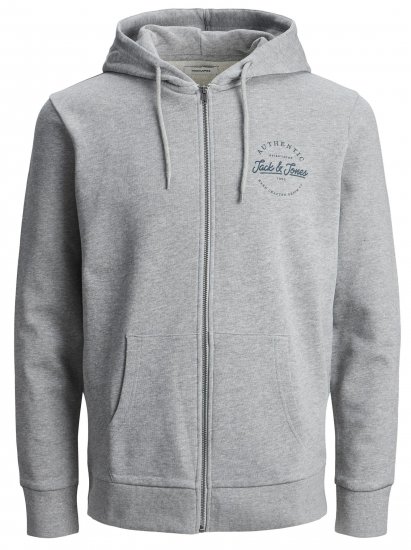 Jack & Jones JJDUSTY Hoodie Light Gray - Gensere og hettegensere - Store hettegensere - 2XL-14XL