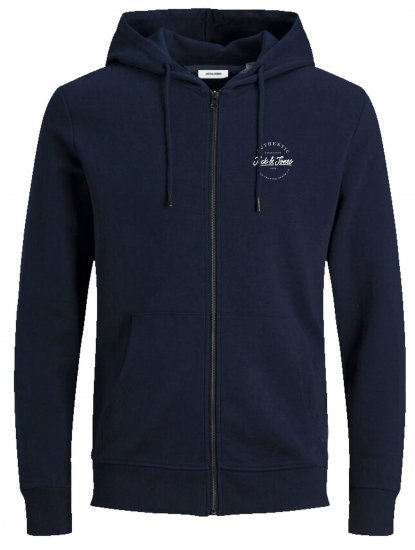 Jack & Jones JJDUSTY Hoodie Navy - Gensere og hettegensere - Store hettegensere - 2XL-14XL