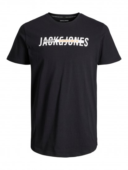 Jack & Jones JJTEO T-Shirt Black - T-skjorter - Store T-skjorter - 2XL-14XL