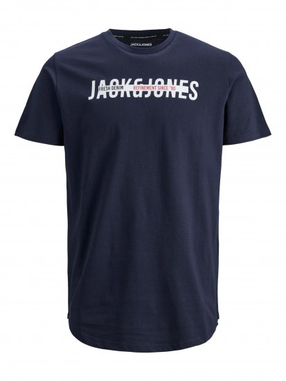 Jack & Jones JJTEO T-Shirt Navy - T-skjorter - Store T-skjorter - 2XL-14XL
