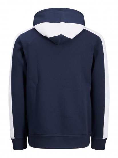 Jack & Jones JJCUT SWEAT Hoodie Navy - Gensere og hettegensere - Store hettegensere - 2XL-14XL