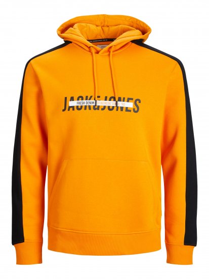 Jack & Jones JJCUT SWEAT Hoodie Orange - Gensere og hettegensere - Store hettegensere - 2XL-14XL