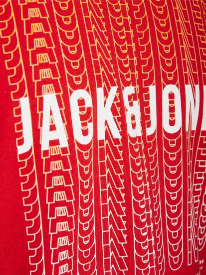 Jack & Jones JJCYBER T-Shirt Red - T-skjorter - Store T-skjorter - 2XL-14XL