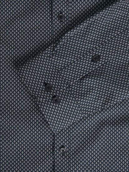 Jack & Jones JPRBLACARDIFF Print LS Shirt Navy - Skjorter - Store skjorter - 2XL-8XL