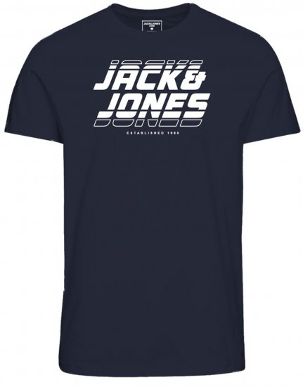 Jack & Jones JCOELLIOT T-Shirt Navy Blazer - T-skjorter - Store T-skjorter - 2XL-14XL